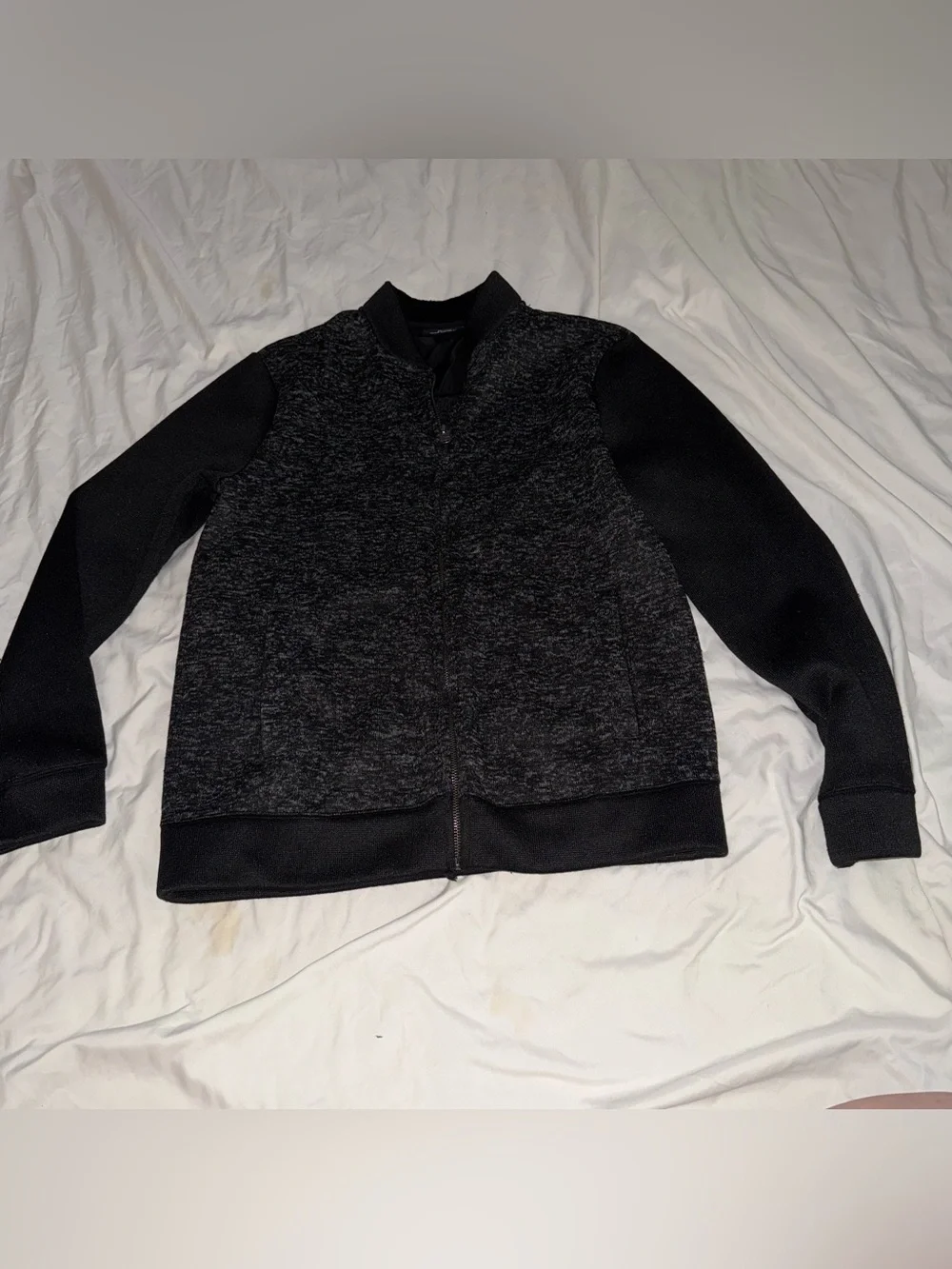 Marc Anthony Black Heather Bomber Jacket
